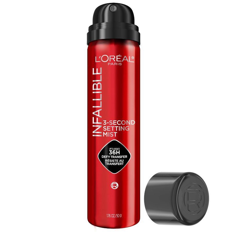 slide 1 of 8, L'Oreal Paris Infallible 3-Second Up to 36HR Wear Setting Spray - 1.76oz, 1.76 oz