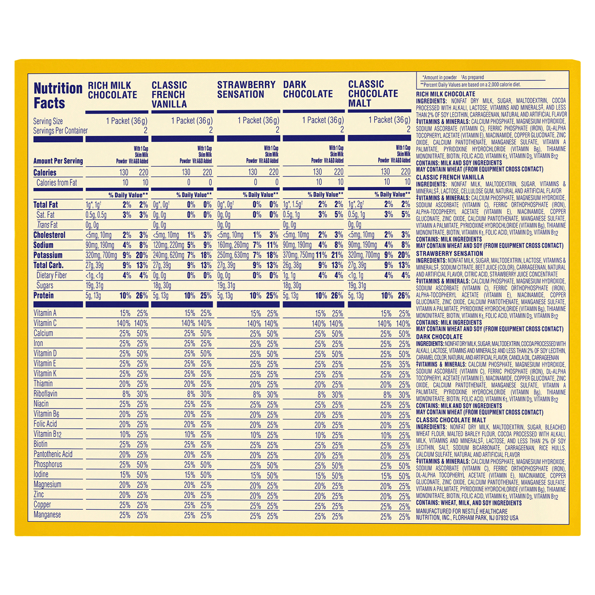 slide 2 of 3, Carnation Breakfast Essentials Complete Nutrition Drink Variety Pack - 10 ct, 10 ct