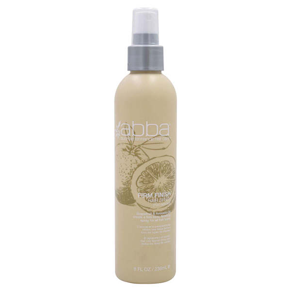 slide 1 of 1, Abba Firm Finish Hair Spray (non-aerosol), 8 oz