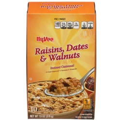 Hy-vee Raisins, Dates & Walnuts Instant Oatmeal