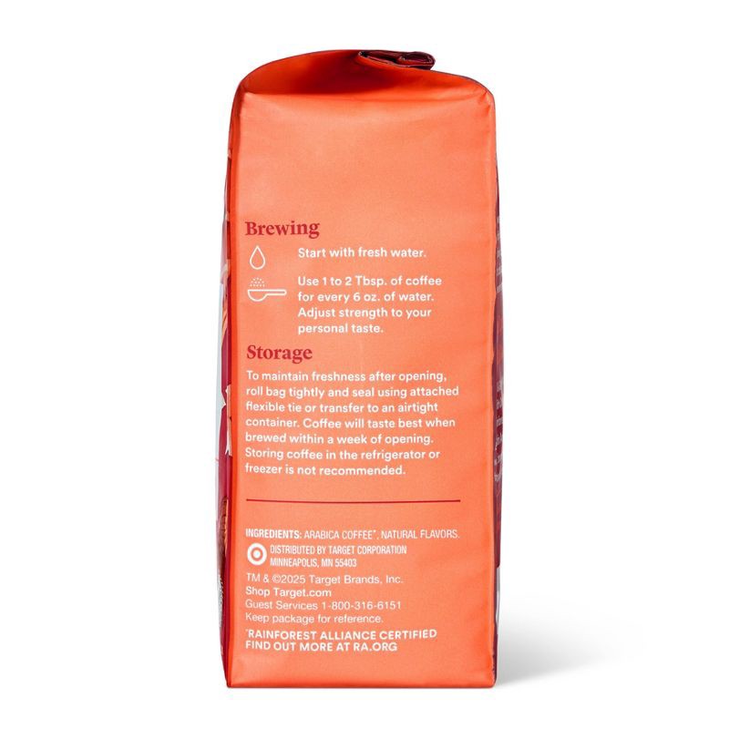 slide 2 of 4, Naturally Flavored Cinnamon Bun Ground Coffee with Other Natural Flavors - 12oz - Good & Gather™, 12 oz