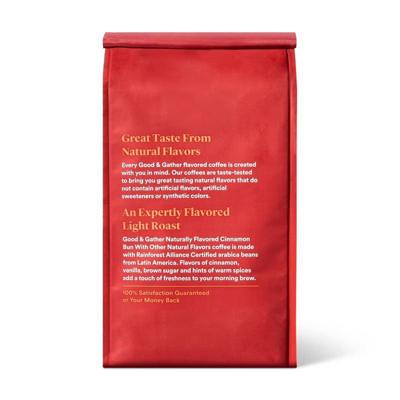 slide 3 of 4, Naturally Flavored Cinnamon Bun Ground Coffee with Other Natural Flavors - 12oz - Good & Gather™, 12 oz