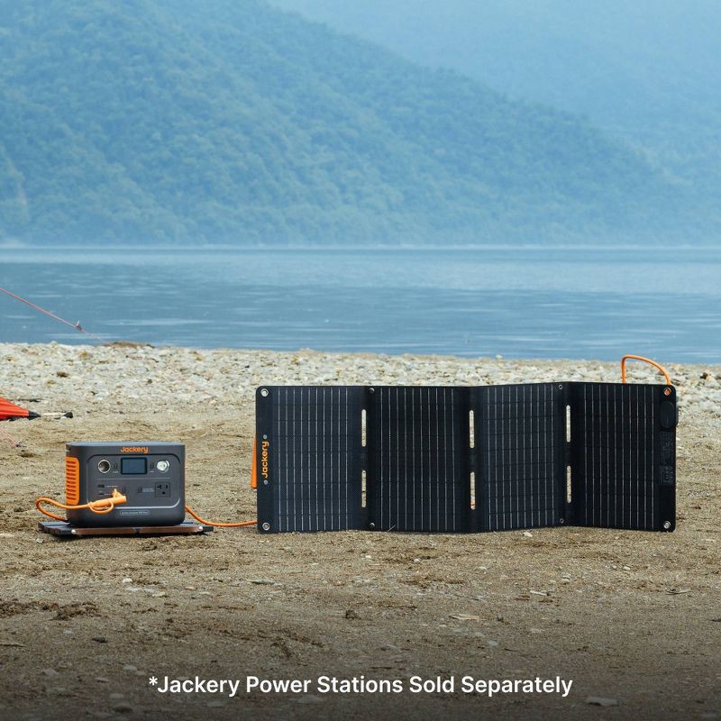 slide 7 of 9, Jackery SolarSaga 40 Mini Solar Panel: Waterproof Solar Charger, 40W, 20.9V Output, 1 ct