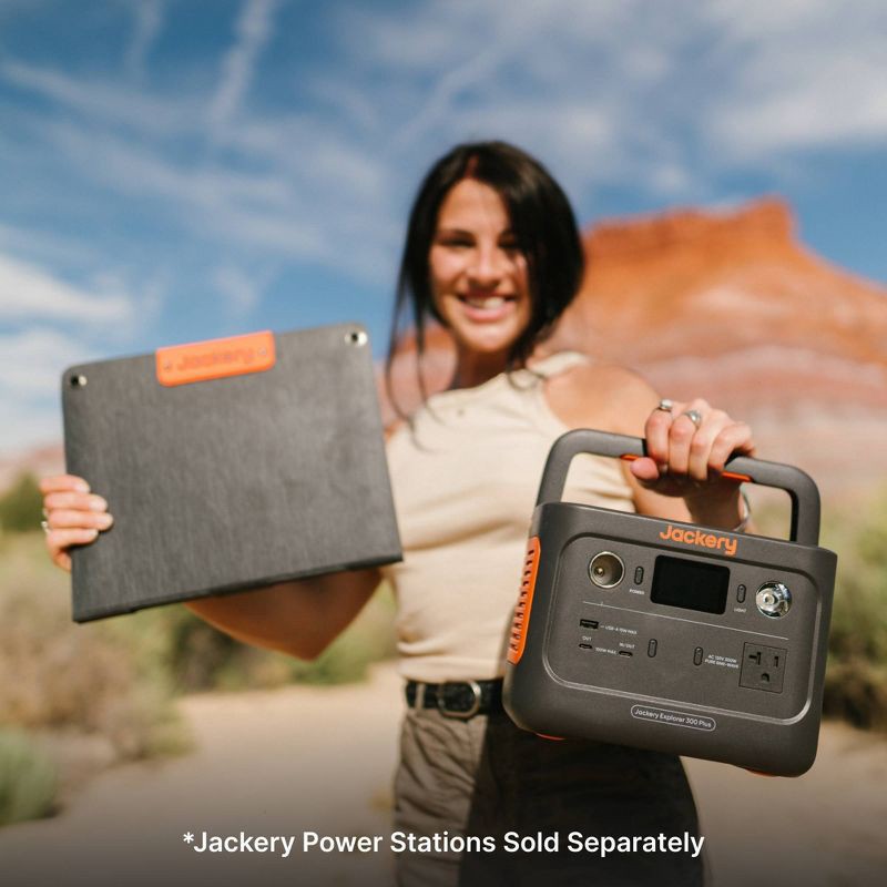 slide 9 of 9, Jackery SolarSaga 40 Mini Solar Panel: Waterproof Solar Charger, 40W, 20.9V Output, 1 ct