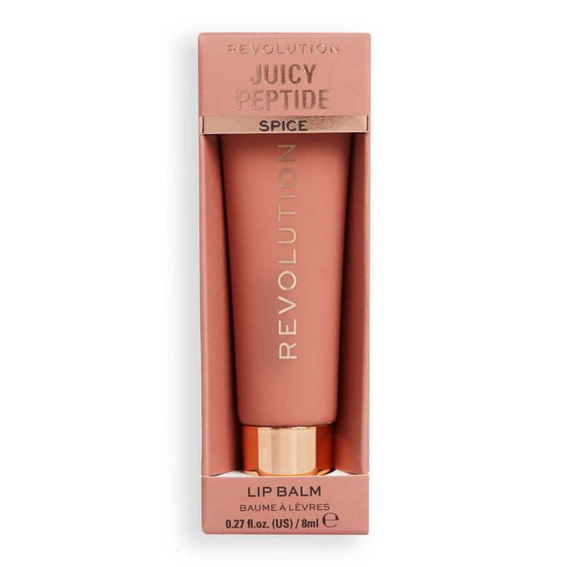 slide 4 of 10, Makeup Revolution Juicy Peptide Lip Balm - Nude Spice - 0.27 fl oz, 0.27 fl oz