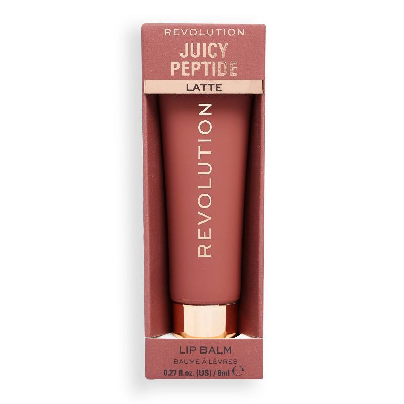 slide 4 of 10, Makeup Revolution Juicy Peptide Lip Balm - Nude Latte - 0.27 fl oz, 0.27 fl oz