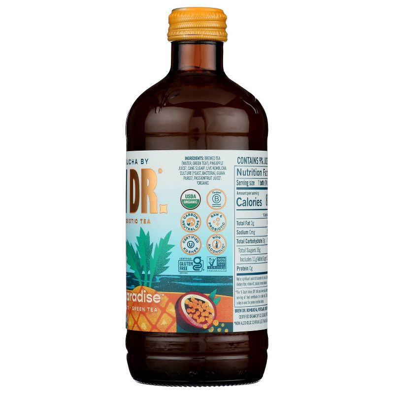 slide 5 of 8, Brew Dr. Kombucha Brew Dr. Pineapple Paradise Kombucha - 14 fl oz, 14 fl oz