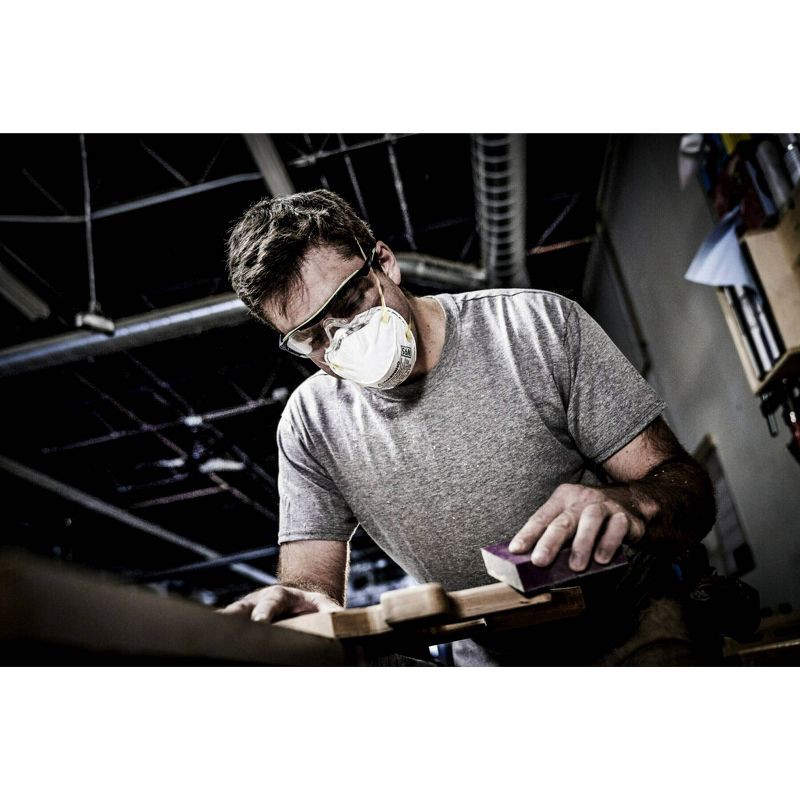 slide 5 of 10, 3M Company Performance Paint Prep Respirator N95 Particulate: Disposable Dust Mask for Adults, One Size Fits Most, 2 Pack, 2 ct