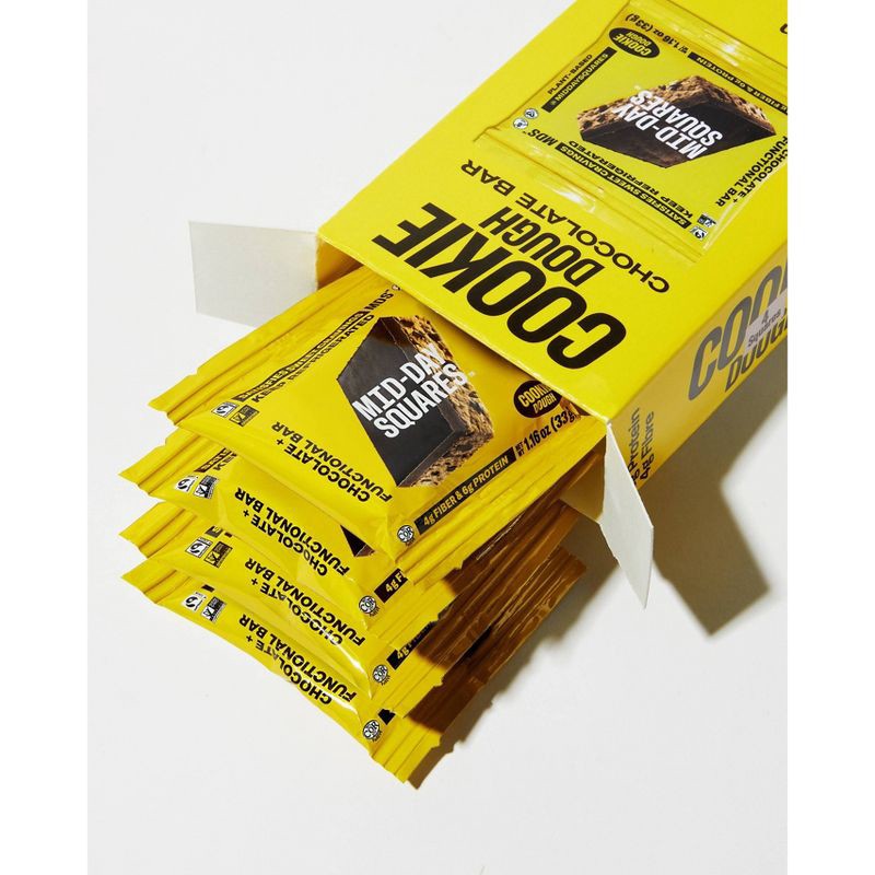 slide 4 of 4, Mid-Day Squares Cookie Dough Functional Snack Bars - 4.66oz/4ct, 4.66 oz, 4 ct