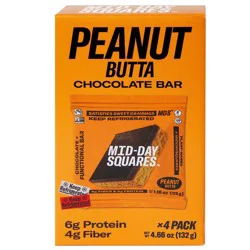 Mid-Day Squares Peanut Butter Functional Snack Bars - 4.66oz/4ct