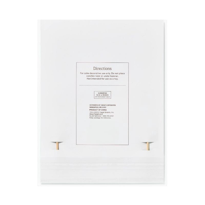 slide 3 of 3, Happy Birthday Banner Cake Topper - Favorite Day™, 1 ct