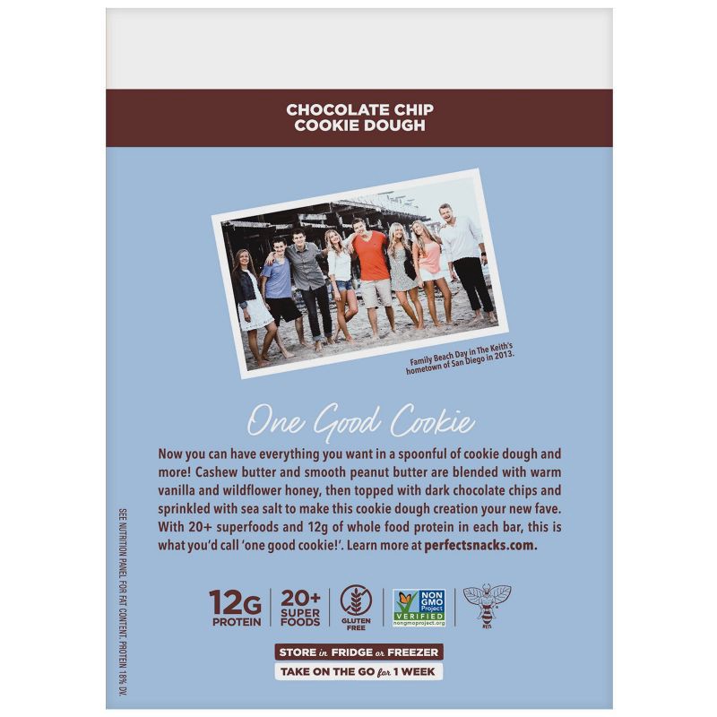 slide 12 of 14, Perfect Bar Chocolate Chip Cookie Dough Refrigerated Protein Bars - 8.7oz/4ct, 8.7 oz, 4 ct