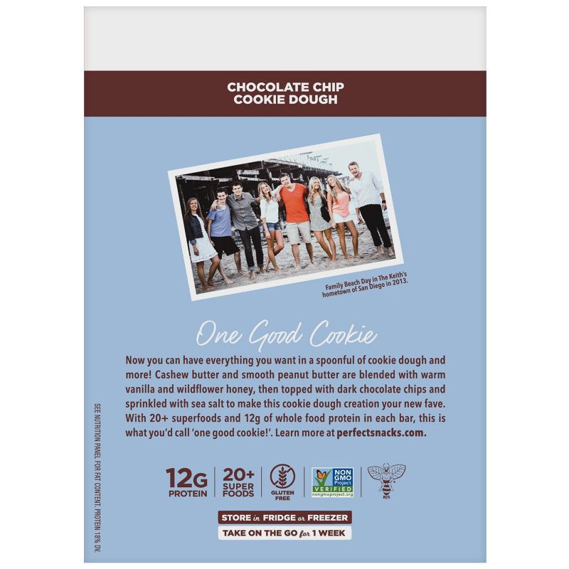 slide 13 of 14, Perfect Bar Chocolate Chip Cookie Dough Refrigerated Protein Bars - 8.7oz/4ct, 8.7 oz, 4 ct