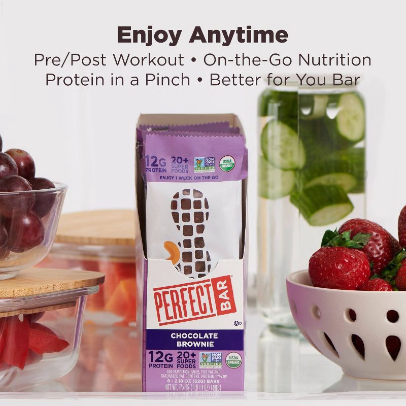 slide 7 of 12, Perfect Bar Chocolate Brownie Refrigerated Protein Bars - 2.18oz, 2.18 oz