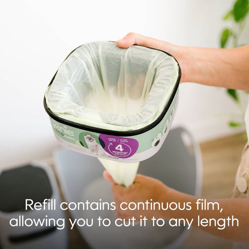 slide 14 of 15, Litter Genie Eco Jumbo Refill Compostable Cats Litter Waste Disposal Bags, 1 ct