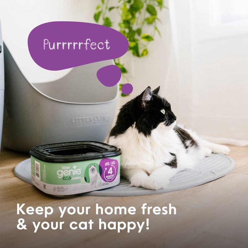 slide 15 of 15, Litter Genie Eco Jumbo Refill Compostable Cats Litter Waste Disposal Bags, 1 ct