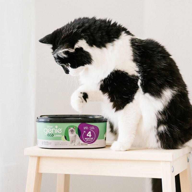 slide 7 of 15, Litter Genie Eco Jumbo Refill Compostable Cats Litter Waste Disposal Bags, 1 ct