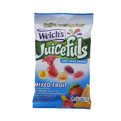 slide 1 of 1, Welch's Juicefuls Mixed Fruit Juicy Fruit Snacks 4 oz, 4 oz