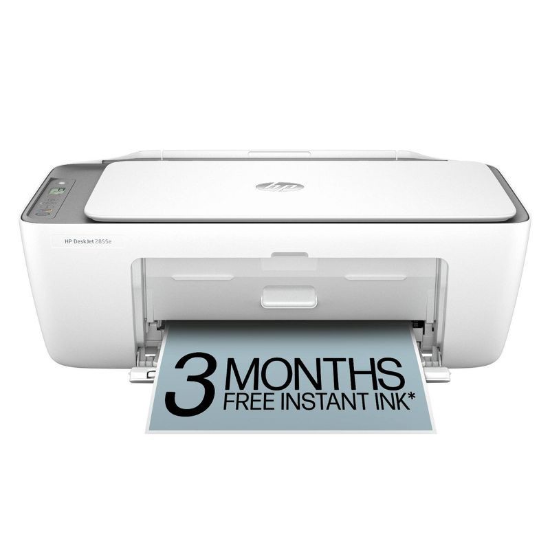 slide 1 of 18, HP Inc. HP DeskJet 2855e Wireless All-in-One Color Printer Scanner Copier with 3 Months Free Instant Ink (588S5A), 1 ct