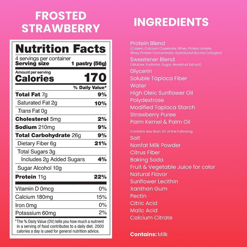 slide 2 of 6, MAGIC SPOON Frosted Strawberry Protein Pastries - 7.8oz/4ct, 7.8 oz, 4 ct