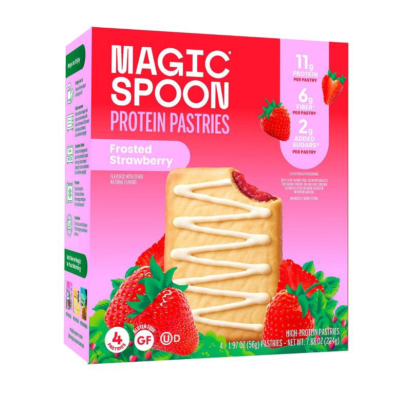 slide 6 of 6, MAGIC SPOON Frosted Strawberry Protein Pastries - 7.8oz/4ct, 7.8 oz, 4 ct