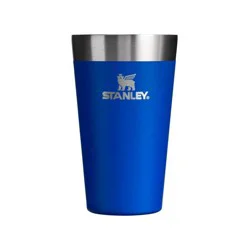 Stanley 16 oz Adventure Stainless Steel Everyday Stacking Pint Admiral Blue: Dishwasher-Safe Drinkware for Hot & Cold Beverages