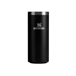 Stanley 10 oz Slim Stainless Steel All-Occasions Can Chiller Jet Black: Beverage Cozy, 6" Height, 2.5" Width