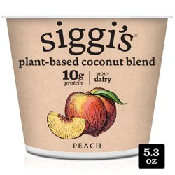 Siggi's Plant-Based Coconut Blend Yogurt Peach - 5.3oz