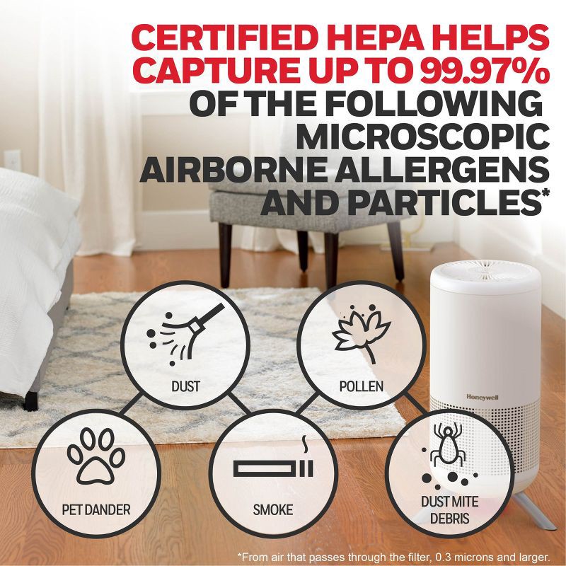 slide 3 of 15, Honeywell Designer Series HEPA Tower White HPA830W, 1 ct