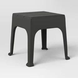 Resin Patio Accent Table Black - Room Essentials™