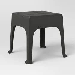 Resin Patio Accent Table Black - Room Essentials™