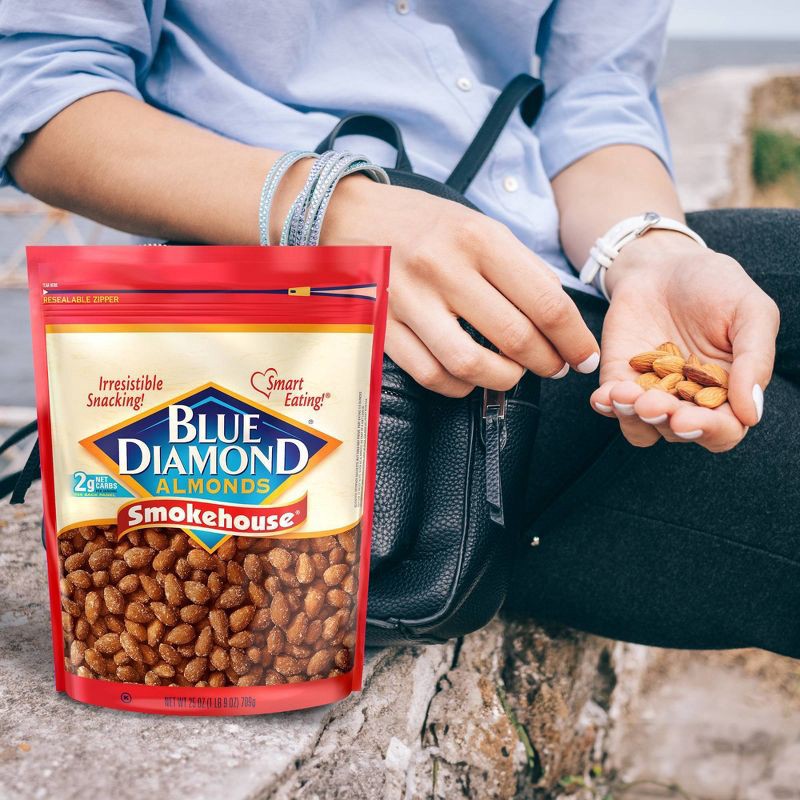 slide 5 of 7, Blue Diamond Almonds Blue Diamond Smokehouse Almonds - 25oz, 25 oz