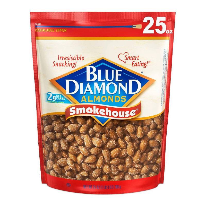 slide 1 of 7, Blue Diamond Almonds Blue Diamond Smokehouse Almonds - 25oz, 25 oz