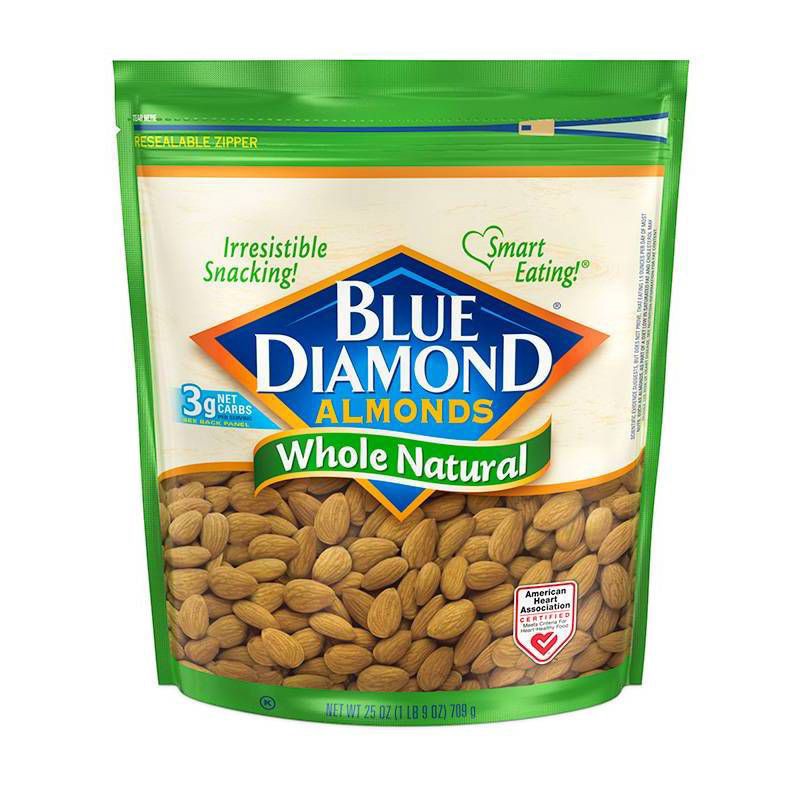 slide 1 of 7, Blue Diamond Almonds Blue Diamond Natural Almonds - 25oz, 25 oz