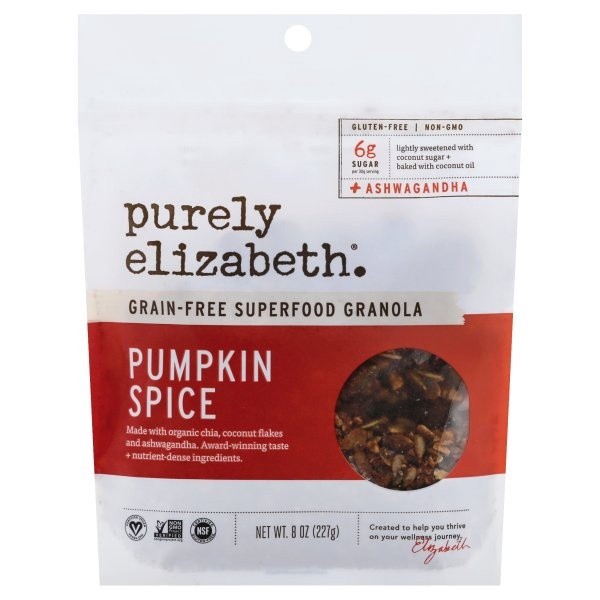 slide 1 of 1, Purely Elizabeth Pumpkin Spice Superfood Granola, 8 oz