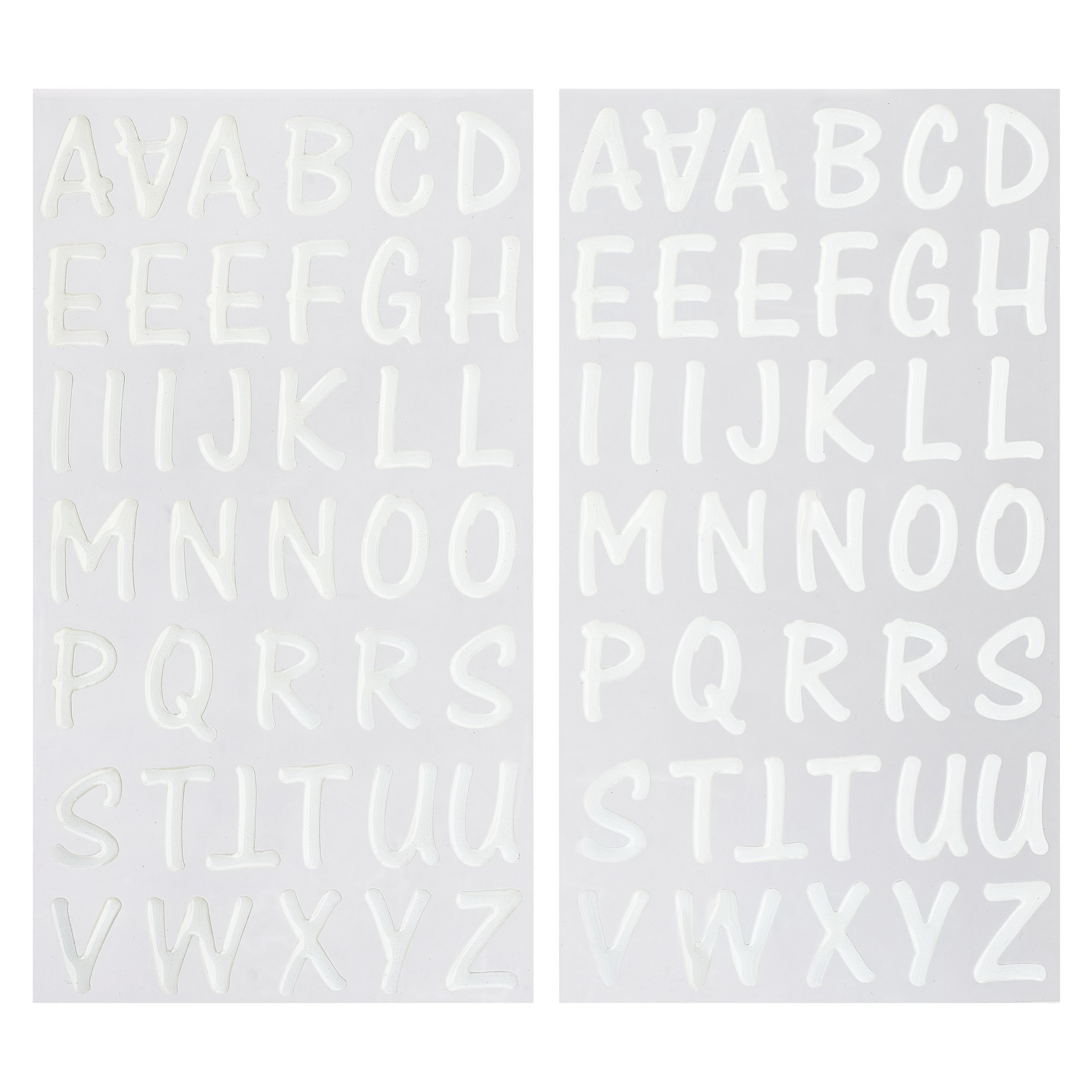 slide 3 of 3, White Epoxy Alphabet Stickers By Recollections, 1.125 in