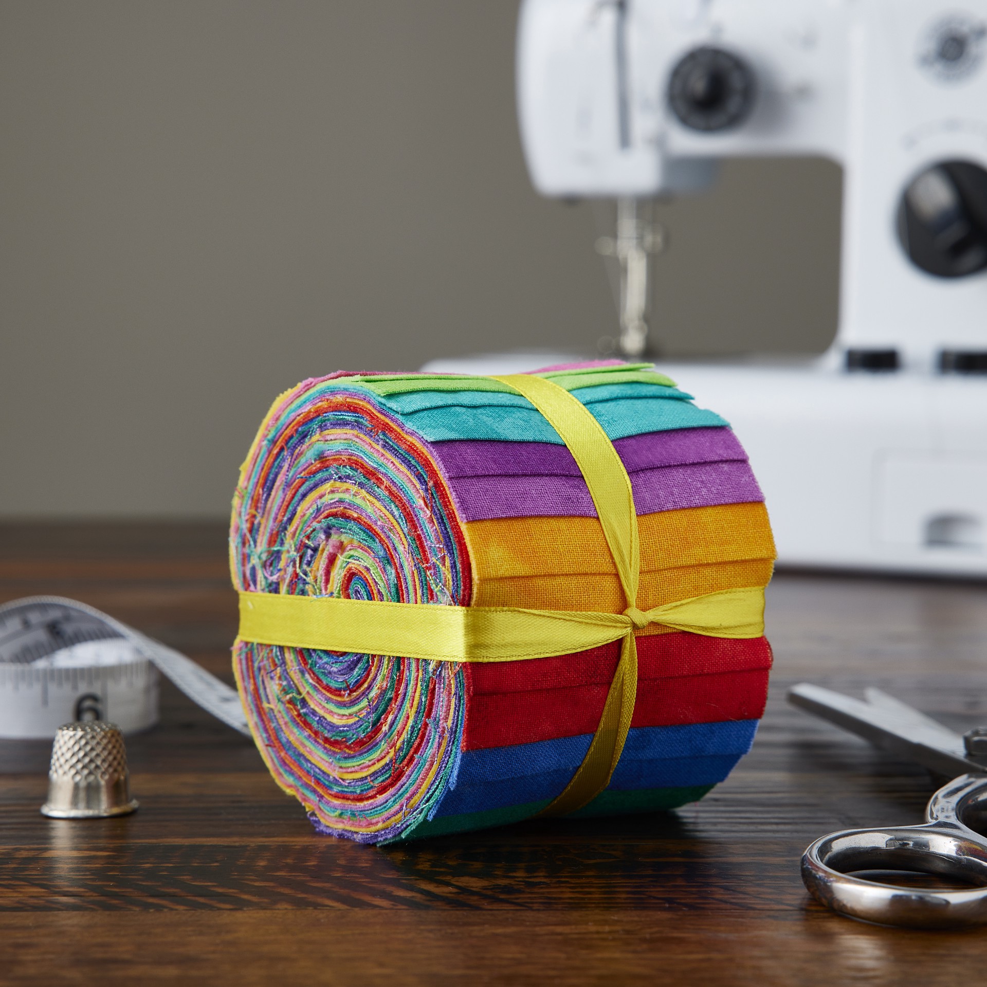 slide 10 of 14, Multicolor Fabric Strips By Loops & Threads, 2.5 in x 42 in