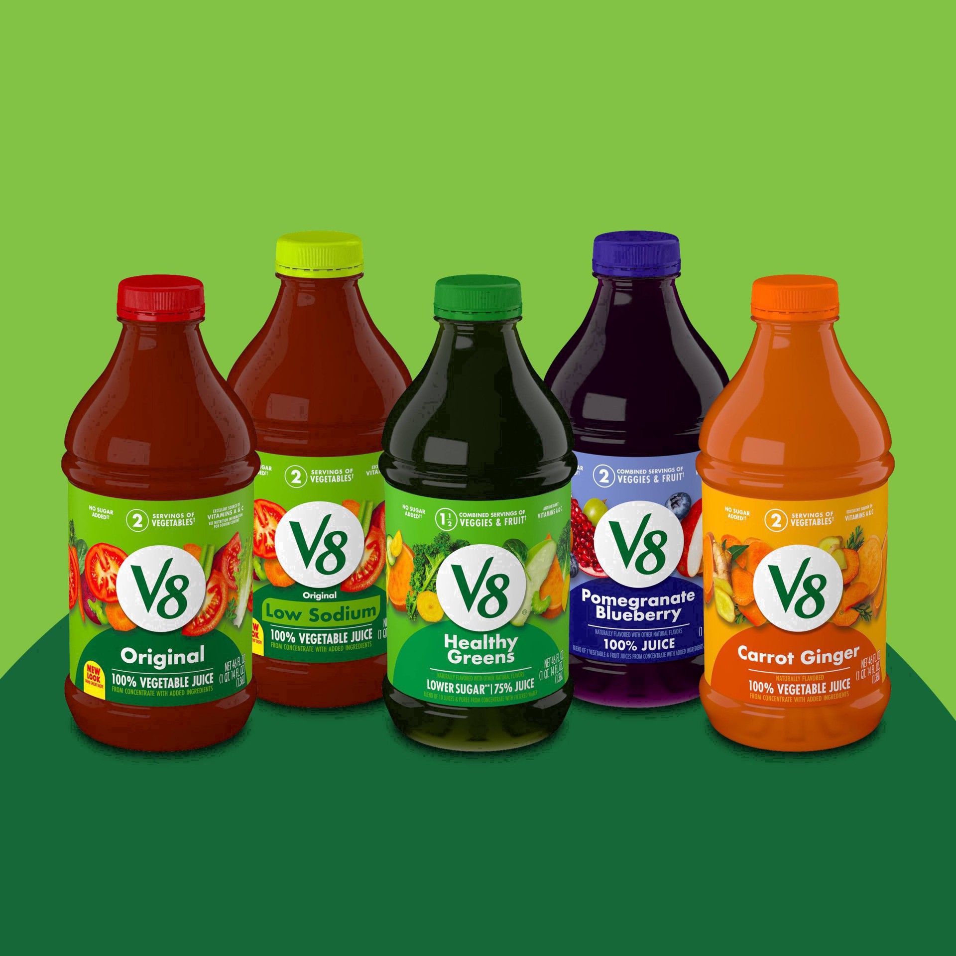 slide 97 of 106, V8 Original 100% Vegetable Juice, 64 fl oz Bottle, 64 oz