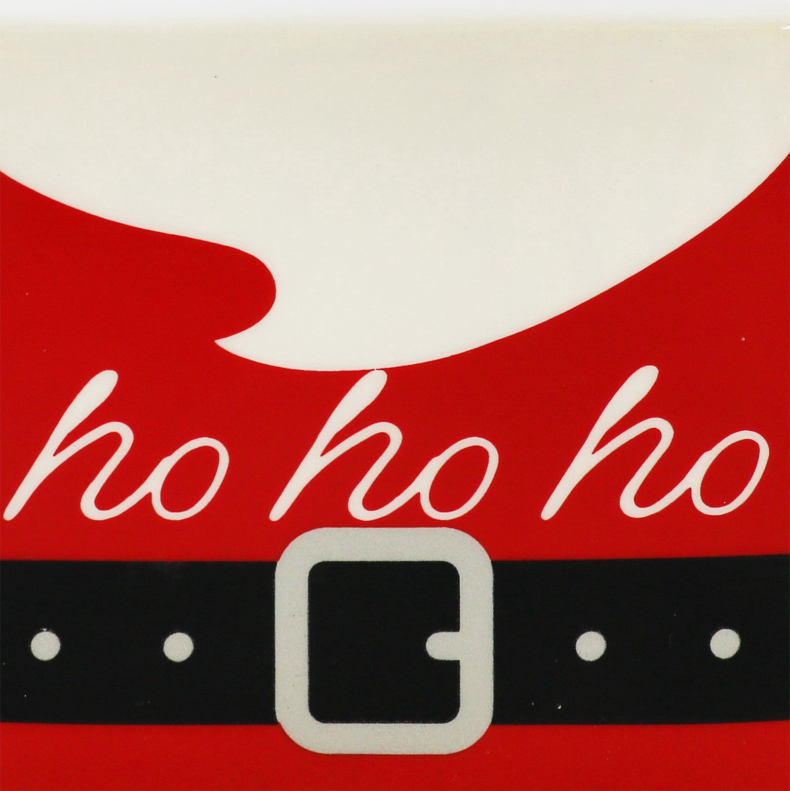 slide 3 of 4, 4.25" Ho Ho Ho Santa Belt Ceramic Tabletop Decor By Ashland, 4.25 in x 1.6 in x 3.8 in