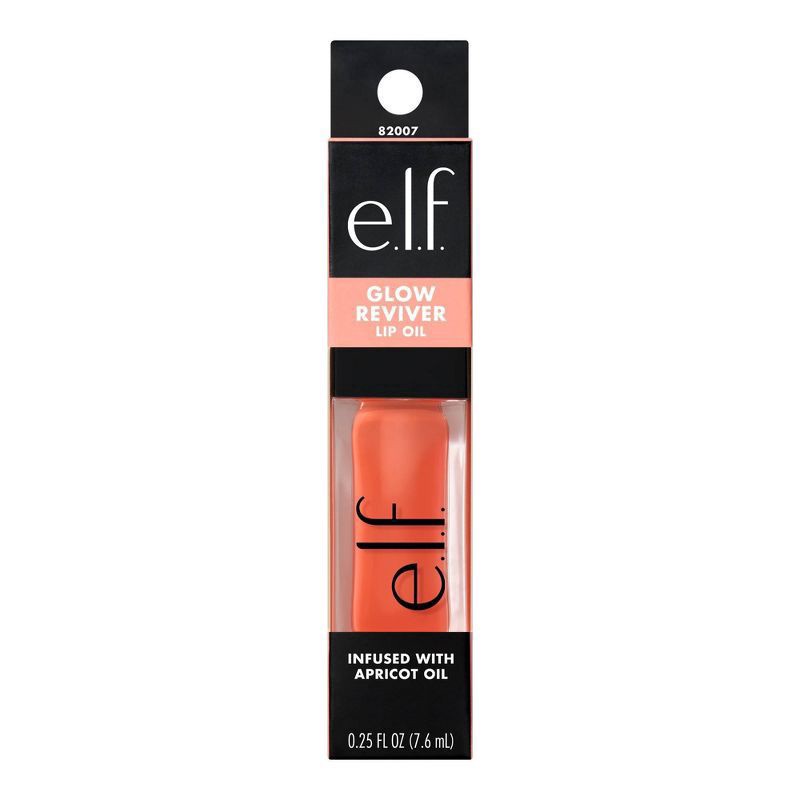 slide 5 of 11, e.l.f. Coral Fixation Glow Reviver Lip Oil 0.25 fl oz, 0.25 fl oz