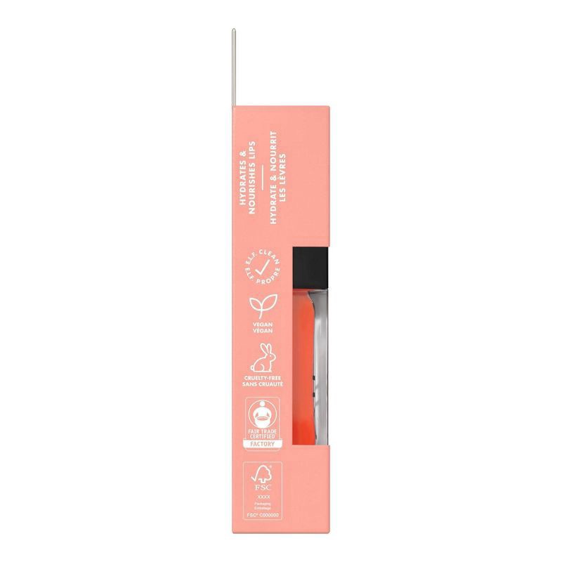 slide 8 of 11, e.l.f. Coral Fixation Glow Reviver Lip Oil 0.25 fl oz, 0.25 fl oz