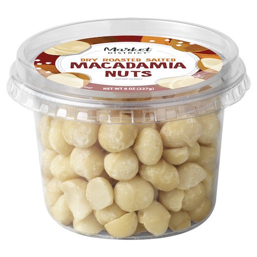 slide 1 of 1, Market District Roasted Salted Macadamias, 9 oz