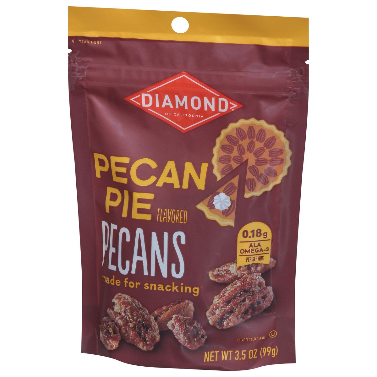slide 13 of 14, Diamond of California Pecan Pie Flavored Pecans 3.5 oz, 3.5 oz