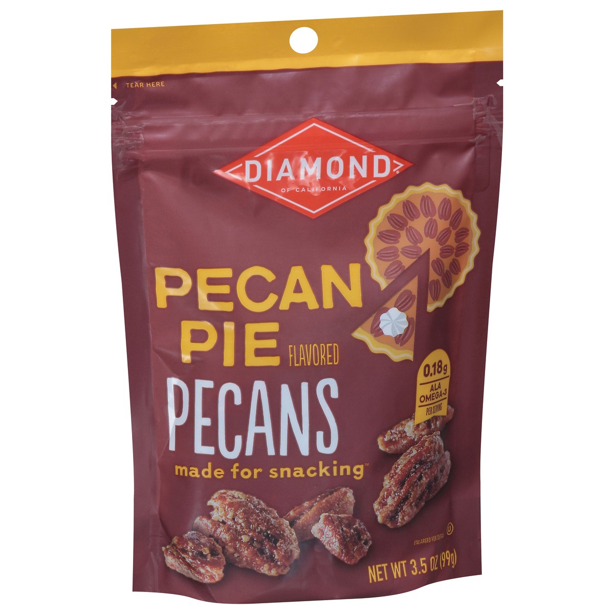 slide 11 of 14, Diamond of California Pecan Pie Flavored Pecans 3.5 oz, 3.5 oz