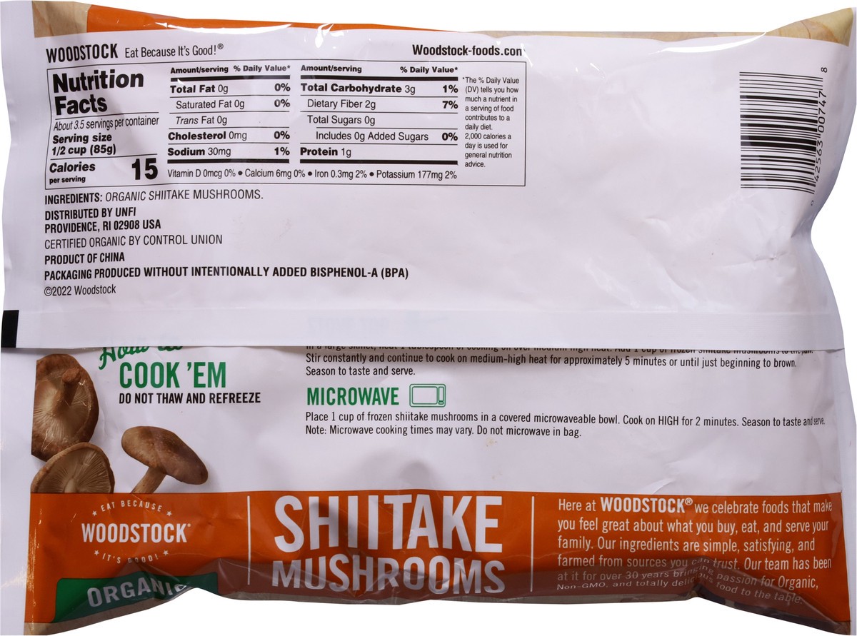 slide 4 of 9, Woodstock Organic Shiitake Mushrooms 10 oz, 10 oz