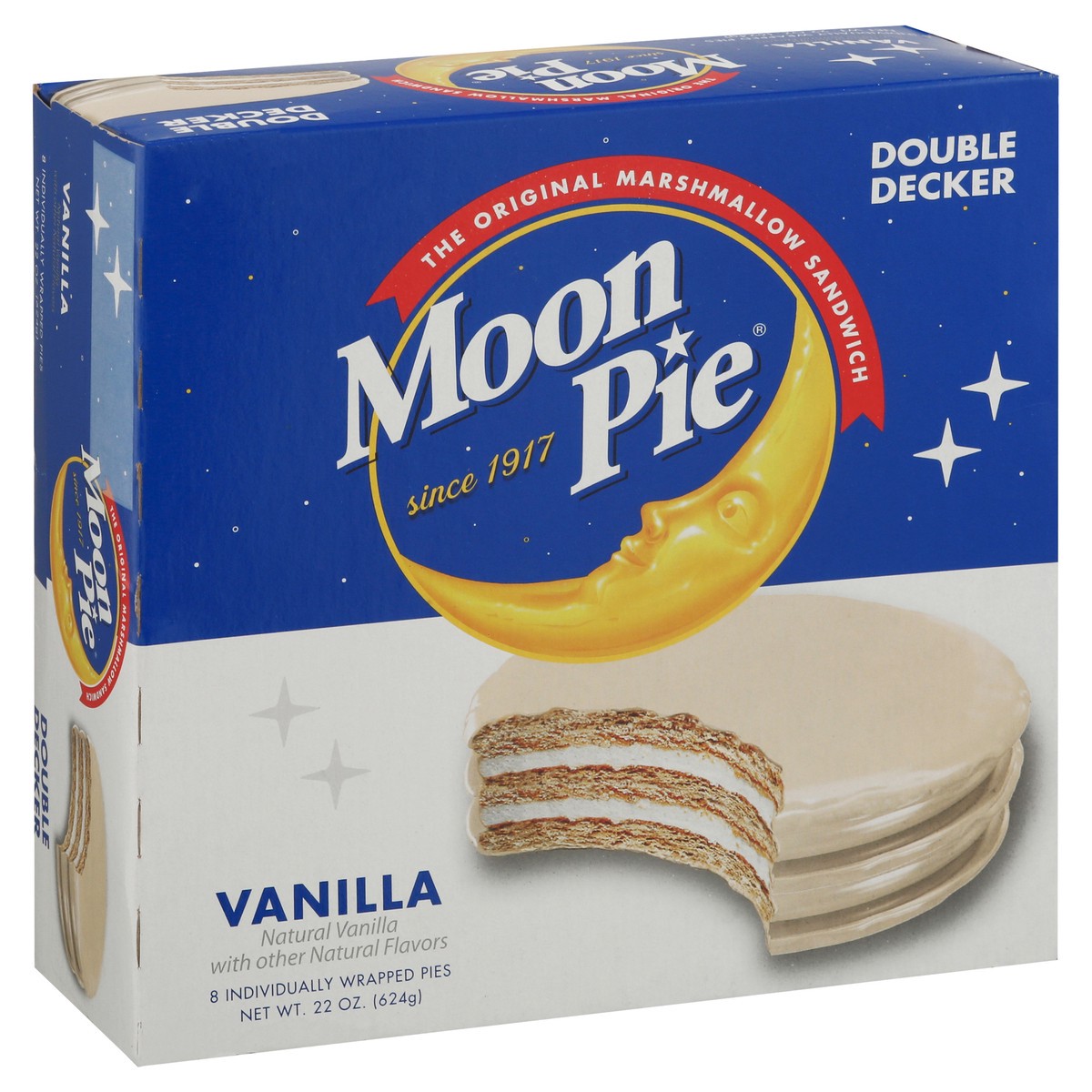 slide 4 of 9, Moon Pie Double Decker Vanilla Pies 8 ea, 8 ct