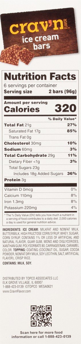 slide 7 of 9, Crav'n Flavor Crispy Crunch Ice Cream Bars 12 ea, 12 ct