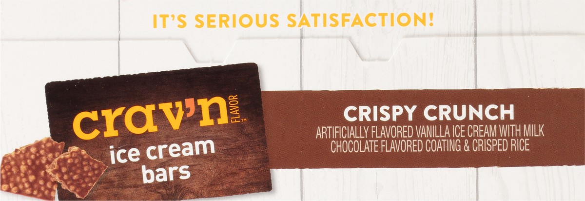 slide 2 of 9, Crav'n Flavor Crispy Crunch Ice Cream Bars 12 ea, 12 ct