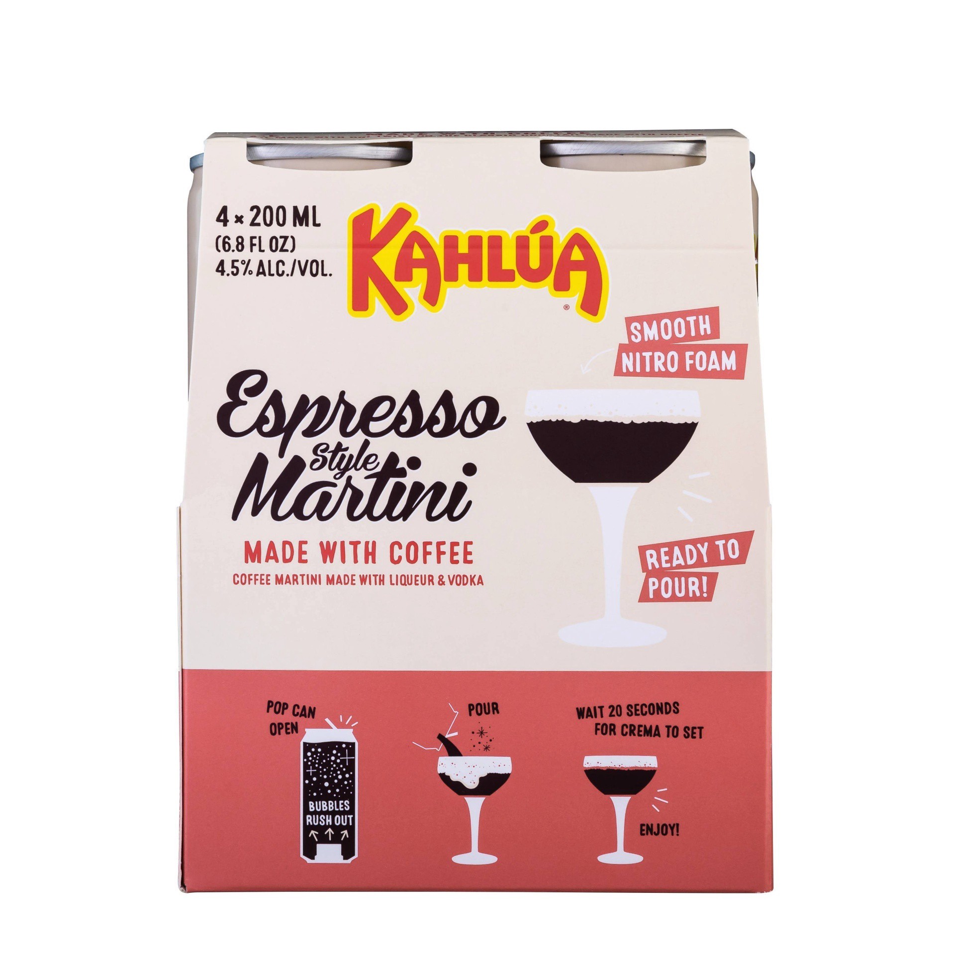 slide 1 of 4, Kahlua Espresso Martini, 4 ct; 200 ml