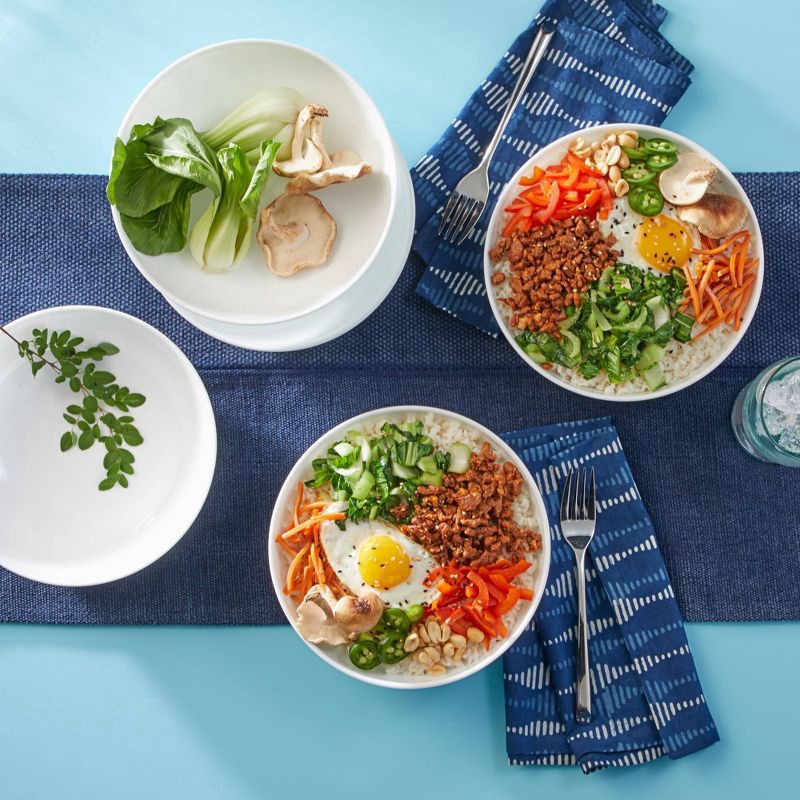 slide 5 of 8, Corelle 46oz Vitrelle Pasta Bowl White: Round Solid Vitrelle, 8.5" Diameter, Dishwasher-Safe, Dining Tableware for All Ages, 46 oz